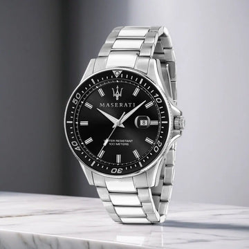 High Quality Maserati Waterproof Men's Business High-grade Green Water European and American Dial Quartz Watch